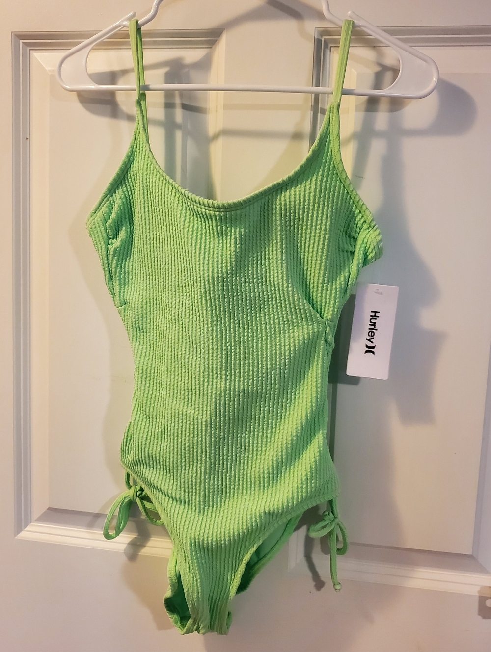 Hurley Bright Mint Ribbed One-Piece Swimsuit